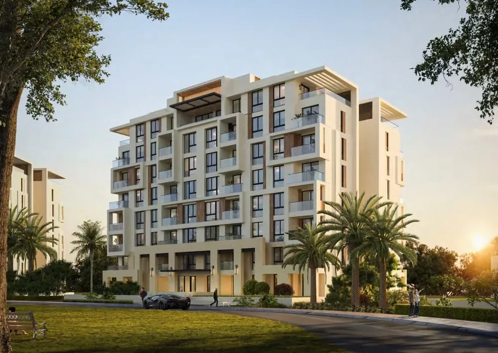 Residential façades at Sapphire Residence inside City Gate